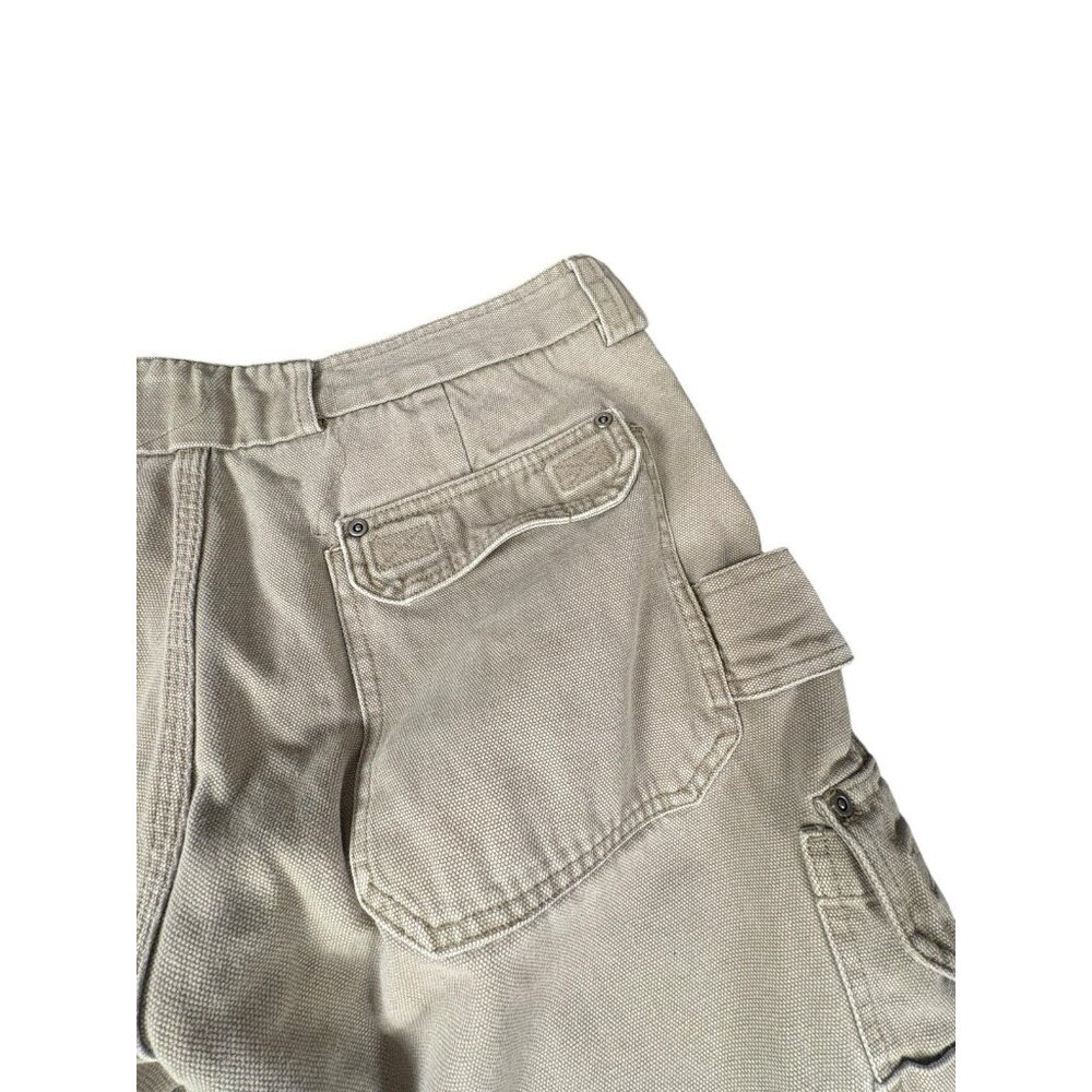 Duluth Trading Co Canvas Cargo Work Pants Mens 38x34 Tan Utility - Picture 9 of 12